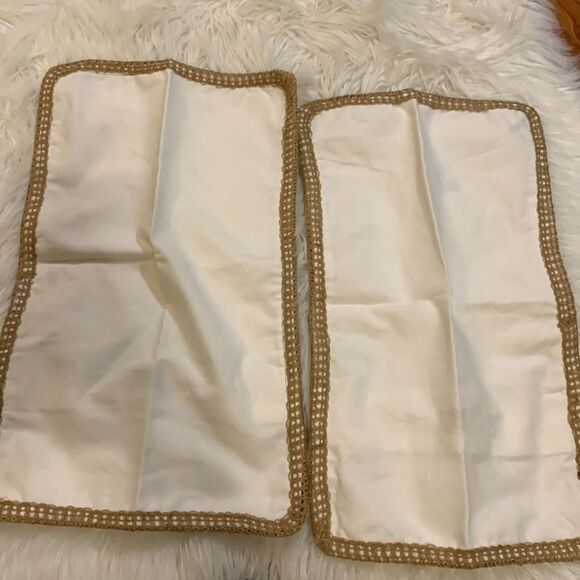 Whitewrap Pack of TWO Farmhouse beige pillow covers. 12” x 20” - Picture 2 of 6